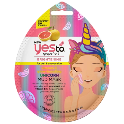 yes to Grapefruit Vitamin C Glow-Boosting Unicorn Mud Mask Single Use 10ml