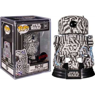 R2-D2 FUTURA WITH POP PROTECTOR / STAR WARS / FIGURINE FUNKO POP / EXCLUSIVE SPECIAL EDITION