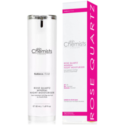 Soin Hydratant Anti-Âge de Nuit au Quartz Rose skinChemists London 50 ml características