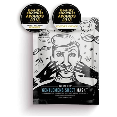 Masque Visage Rajeunissant au Collagène Gentlemen's Sheet Mask BARBER PRO