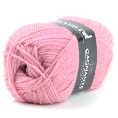 Pelote de laine gagnante vieux rose - Plassard