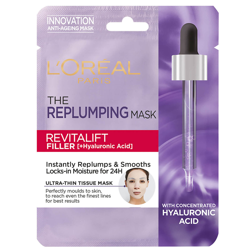 L'Oréal Paris Revitalift Filler Hyaluronic Acid Tissue Mask características