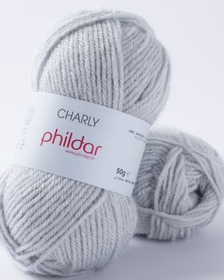 Fil à tricoter Phildar Charly givre
