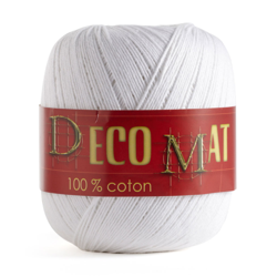 Pelote coton à crocheter déco n°4 blanc características
