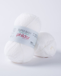 Fil à tricoter SuperBaby blanc características