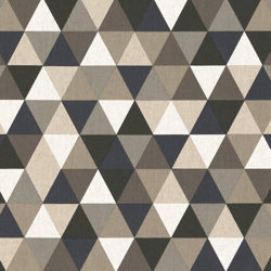 Tissu coton épais triangles noir precio