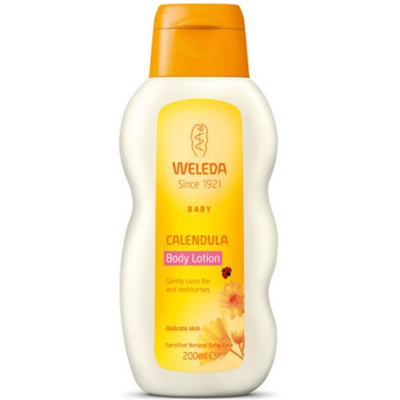 Loton corps au calendula pour bébé de Weleda  (200ml)