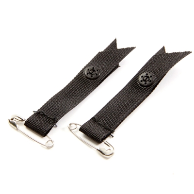 Attachettes lingerie avec épingles Noir