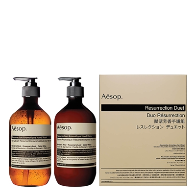 Aesop Resurrection Hand Cleanser and Balm Duet