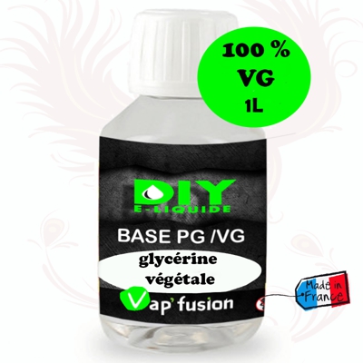 Base neutre - 1L- Full Glycérine Végétale - 100% VG -  DIY E LIQUIDE - Vapfusion