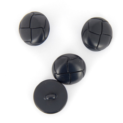 Boutons effet cuir bleu marine 23 mm precio
