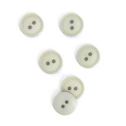 Boutons plats 2 trous gris clair 15 mm características
