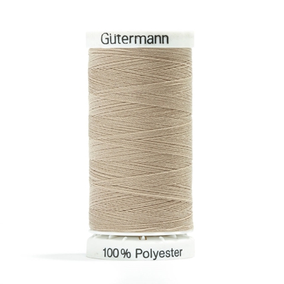 Bobine de fil polyester Gütermann - Gris - Noir