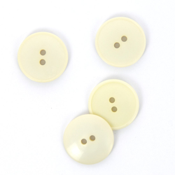 Boutons plats 2 trous beige 23 mm precio