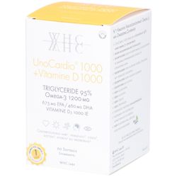 WHC Unocardio® 1000 + Vit D 1000 características