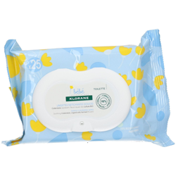 Klorane Bébé Toilette Lingettes Nettoyantes Douces au Calendula Bio características