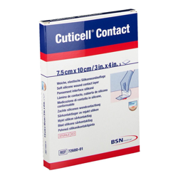Cuticell® Contact Pansement de contact en silicone 7,5 x 10 cm características