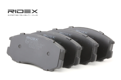 RIDEX Plaquettes De Frein 402B0243 Jeu De Plaquettes De Frein,Jeu de plaquettes de frein, frein à disque DAIHATSU,MITSUBISHI,TERIOS J1,TERIOS J2_