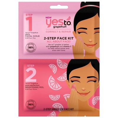 Kit pour le Visage 2 Étapes 2-Step Face Kit yes to grapefruit