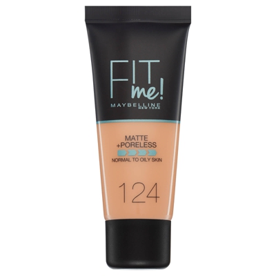 Fit Me! Maybelline Fond de Teint Matte + Poreless 30 ml (différentes teintes disponibles) - 124 Soft Sand