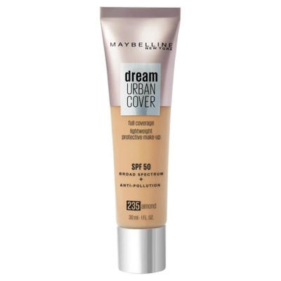 Maybelline Dream Urban Cover SPF50 Foundation 121ml (Various Shades) - 235 Almond