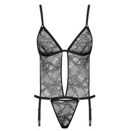 MAISON CLOSE body string porte-jarretelles détachable en dentelle Jeux Magnétiques