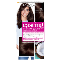 L'Oréal Paris Casting Crème Gloss Semi-Permanent Hair Dye (Various Shades) - 300 Darkest Brown características