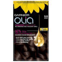 Garnier Olia Coloration Permanente (Différentes teintes) - 5.0 Brown en oferta