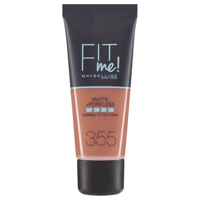 Fit Me! Maybelline Fond de Teint Matte + Poreless 30 ml (différentes teintes disponibles) - 355 Pecan