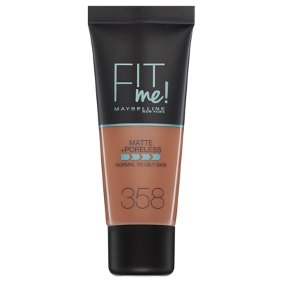 Fit Me! Maybelline Fond de Teint Matte + Poreless 30 ml (différentes teintes disponibles) - 358 Latte
