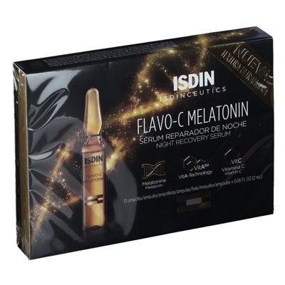 Isdin Isdinceutics Flavo-C Mélatonine Sérum réparateur Nuit
