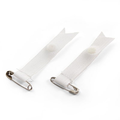 Attachettes lingerie avec épingles Blanches