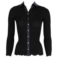 OSCALITO gilet col chemise en laine et soie Cortina precio