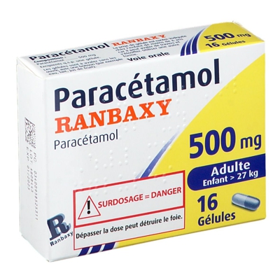 Paracétamol Ranbaxy 500 mg