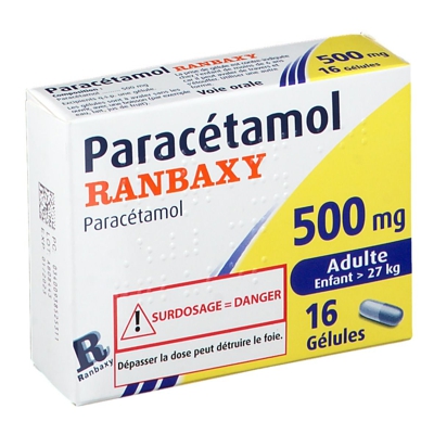 Paracétamol Ranbaxy 500 mg