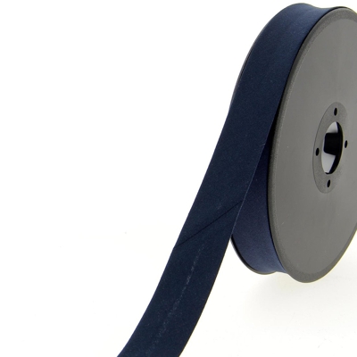 Biais coton bio bleu marine 20 mm