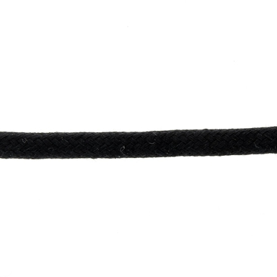 Cordon coton 8 mm noir