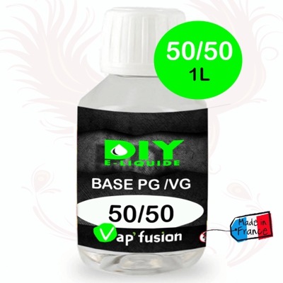 Base neutre - 1L- PG/VG - 50/50 - DIY E LIQUIDE - Vapfusion