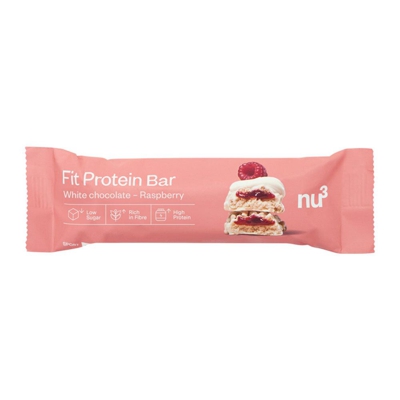 nu3 Fit Protein Bar, White Chocolate Raspberry