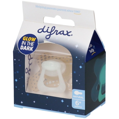Difrax® Sucette dental nuit +6 Mois (Couleur non sélectionnable)