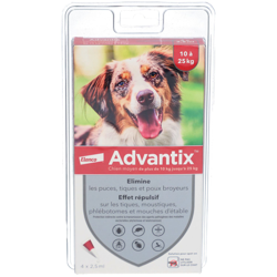 Advantix Chien moyen de 10 kg - 25 kg precio