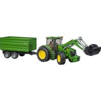 Véhicule Miniature - Véhicules à Fonctions - Tracteur John Deere 7930 avec Fourche et Remorque Double Niveau, Jeu véhicule características