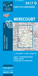 Carte de randonnée : Mirecourt (Série Bleue) precio