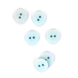 Boutons plats bleu clair 14mm en oferta