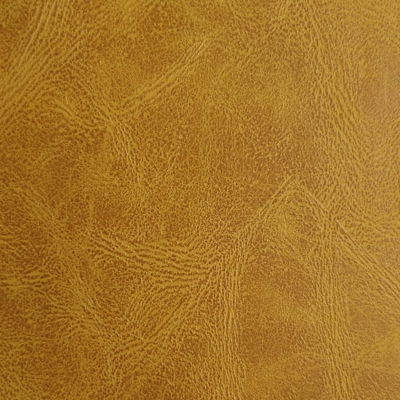 Tissu simili cuir effet vieilli Prima jaune moutarde