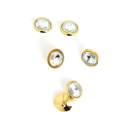 Boutons dorés diamant à queue 13 mm características