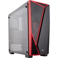 Carbide SPEC-04 Midi Tower Noir, Rouge, Châssis mini-tour