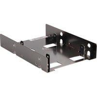 SST-SDP08B Obturateur de baie de lecteur 8,89 cm (3.5") Noir, Nickel, Cadre de montage