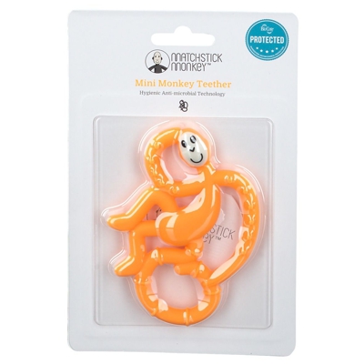 Matchstick Monkey Mini Jouet de dentition Orange