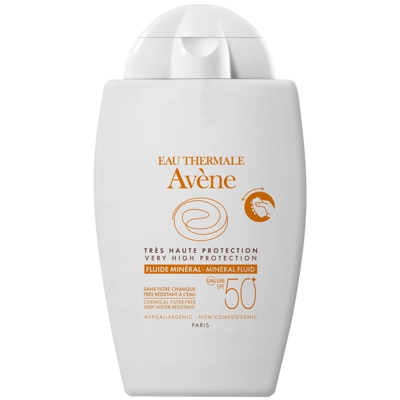 Avène Very High Protection Mineral Fluid SPF50+ Sun Cream for Intolerant Skin 40ml